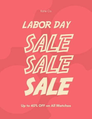 Free Modern Labor Day Flyer Template to Edit Online