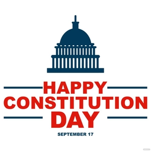 Constitution and Citizenship Day Outline Clipart