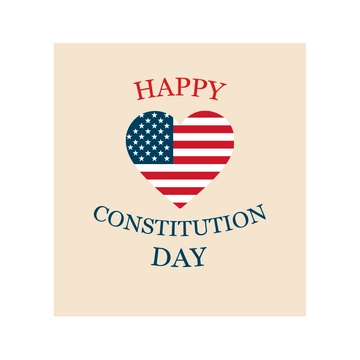 Free Constitution and Citizenship Day Card Clip Art Template to Edit Online