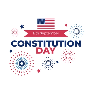 Free Constitution and Citizenship Day Celebration Clipart Template to Edit Online