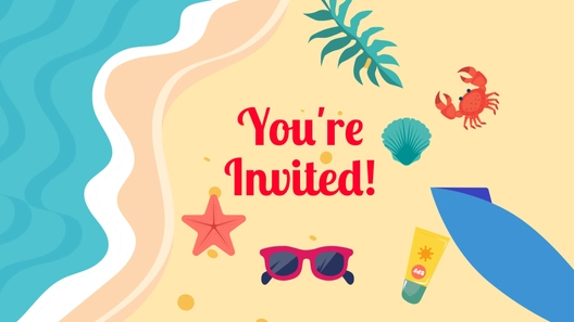 Summer Invitation Background