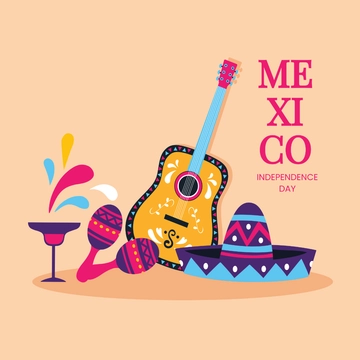 Free Transparent Mexican Independence Day Clipart Template to Edit Online