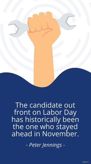 Peter Jennings - The candidate out front on Labor Day has historically been the one who stayed ahead in November.