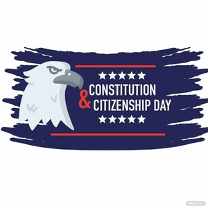 Cartoon Constitution and Citizenship Day Clipart