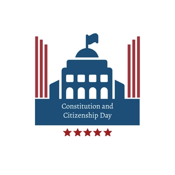 Free Transparent Constitution and Citizenship Day Clipart Template to Edit Online