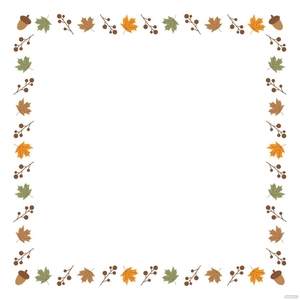 Fall Equinox Border Vector