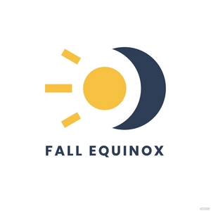 Fall Equinox Logo Vector