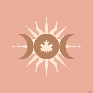 Fall Equinox Sign Vector