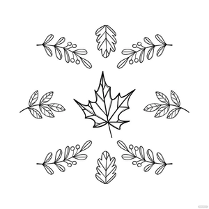 Fall Equinox Sketch Vector