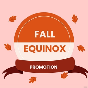 Fall Equinox Promotion Vector