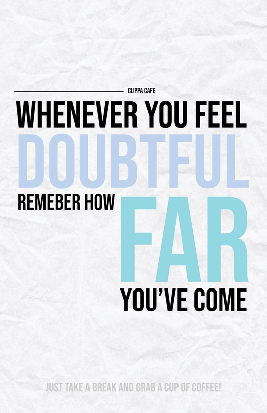Motivational Typography Poster Template