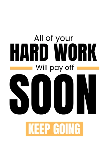 Free Simple Motivation Poster Template to Edit Online