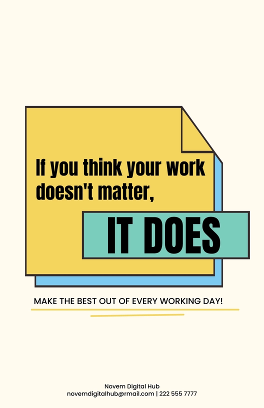 Modern Motivational Poster Template