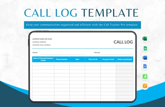 Call Log Template