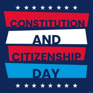 Constitution and Citizenship Day Promotion Vector