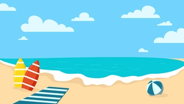 Free Beach Summer Background Template to Edit Online