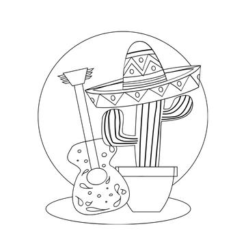 Free Mexican Independence Day Drawing Template to Edit Online