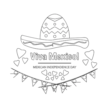 Free Mexican Independence Day Concept Drawing Template to Edit Online