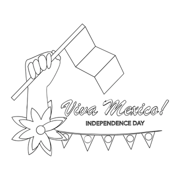 Free Mexican Independence Day Promotional Drawing Template to Edit Online