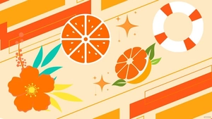 Orange Summer Background