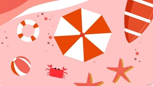 Red Summer Background