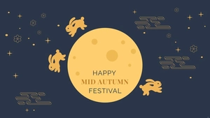 Simple Mid-Autumn Festival Background
