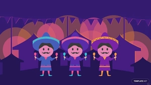 Cute Mexican Independence Day Background