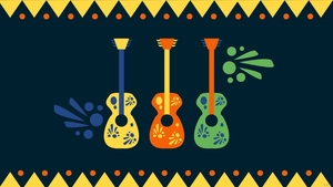 Colorful Mexican Independence Day Background