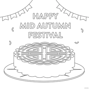 Happy Mid-Autumn Festival Drawing