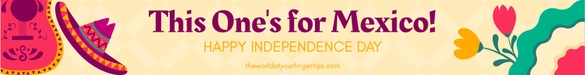 Mexican Independence Day Website Banner