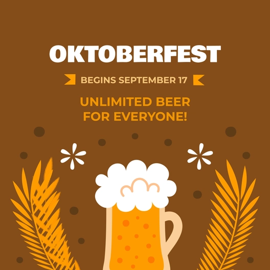 Oktoberfest Instagram Post