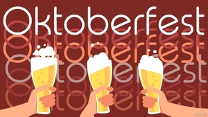 Oktoberfest Cartoon Background