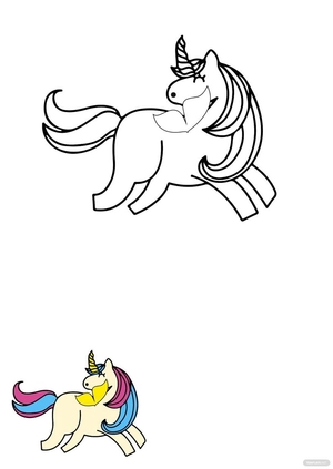 Butterfly Unicorn Coloring Pages