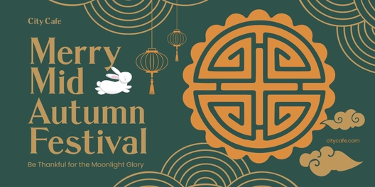 Vintage Mid-Autumn Festival Banner