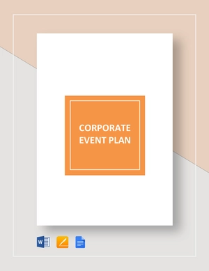 Corporate Event Plan Template Corporate Event Plan Template