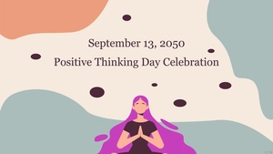 Positive Thinking Day Flyer Background