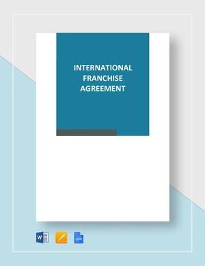 International Franchise Agreement Template