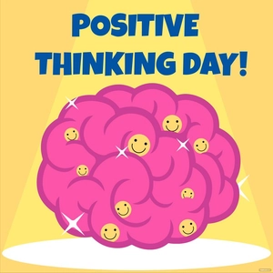 Positive Thinking Day Vector