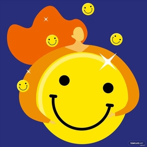 Positive Thinking Day Drawing Vector