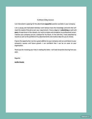 Hipster Resume Cover Letter