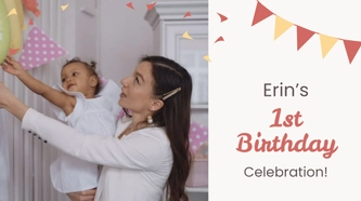 1st Birthday Invitation Video