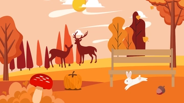 Free Serene Autumn Background Template to Edit Online