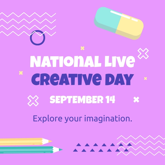 National Live Creative Day Instagram Post