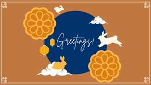 Mid-Autumn Festival Greeting Card Background