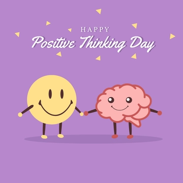 Free Positive Thinking Day Greeting Card Vector Template to Edit Online Free Positive Thinking Day Greeting Card Vector Template to Edit Online