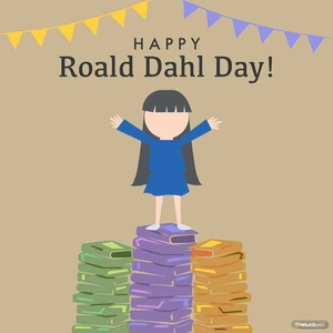 Roald Dahl Day Illustration