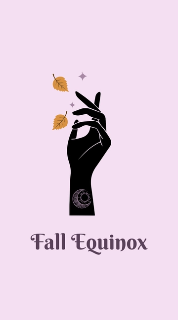 Free Fall Equinox iPhone Background Template to Edit Online