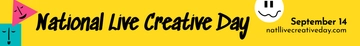 Free National Live Creative Day Website Banner Template to Edit Online