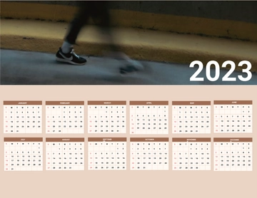 Free Year 2023 Photo Calendar Template to Edit Online