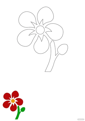 Flower Coloring Pages
